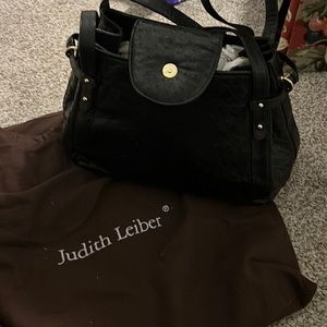 Judith Leiber black purse